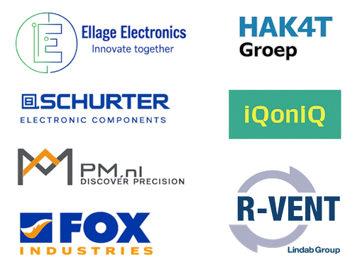 Logo’s van de projectpartners van FLEXIQ